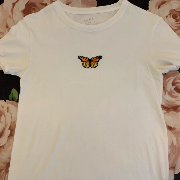 BRANDY MELVILLE RARE BUTTERFLY TOP - Picture 1 of 3